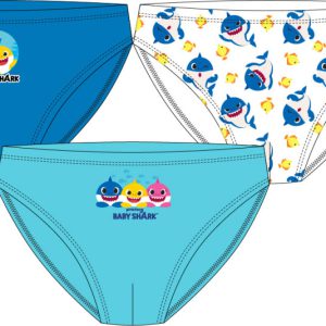 Baby Shark Blue gyerek fehérnemű, alsó 3 darab/csomag 2 - 5 év / 92 - 110 cm