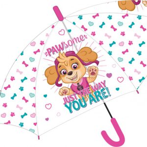 Mancs Őrjárat Way gyerek átlátszó félautomata esernyő Ø74 cm