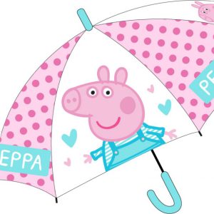 Peppa malac Dots gyerek félautomata átlátszó esernyő Ø74 cm
