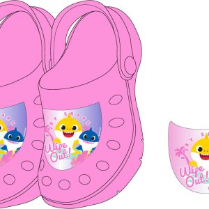 Baby Shark Wipe Out gyerek papucs clog 24-31