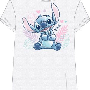 Disney Lilo és Stitch, A csillagkutya Pastel Palms női rövid hálópóló M