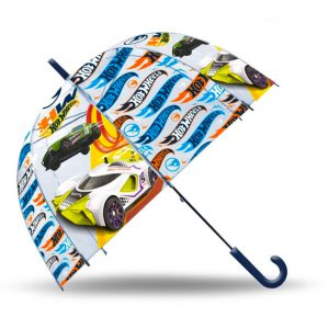 Hot Wheels Zooming gyerek átlátszó félautomata esernyő Ø70 cm