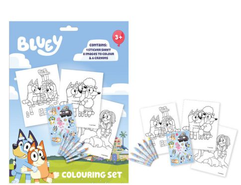 Bluey Life színező szett matricával