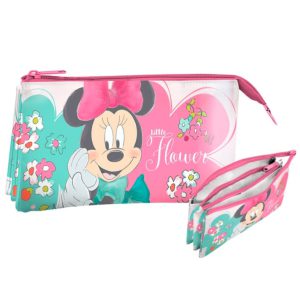 Disney Minnie Little Flower gyerek neszeszer, tolltartó 3 rekeszes