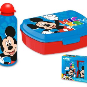Disney Mickey Play szendvicsdoboz + alumínium kulacs szett