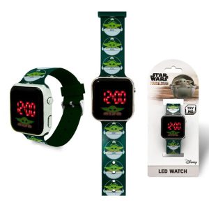 Star Wars Mandalorian digitális LED karóra