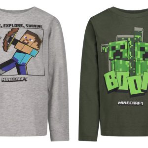 Minecraft Survive Mode gyerek hosszú ujjú póló, felső 6 - 12 év / 116 - 152 cm