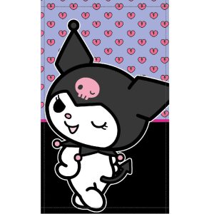 Hello Kitty Kuromi kéztörlő, arctörlő, törölköző 30x50cm