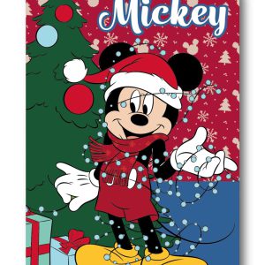 Disney Mickey Lights Karácsonyi polár takaró 100x140cm