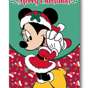 Disney Minnie Merry Moments Karácsonyi polár takaró 100x140cm