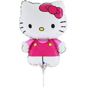 Hello Kitty Fuxia mini fólia lufi 35 cm (WP)