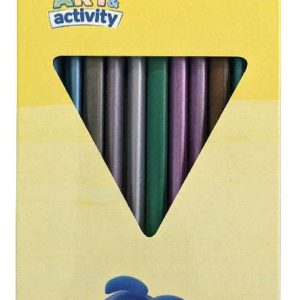 Play-Doh Art Metallic, háromszögletű színes ceruza 12 db-os