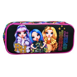 Rainbow High School 2 rekeszes tolltartó 26 cm