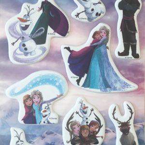 Disney Jégvarázs Glamor pufi szivacs matrica szett