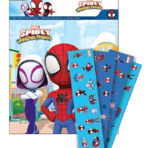 Pókember Little Heroes Unite matricás album 50 db matricával