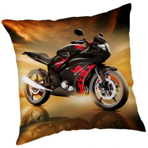 Motorkerékpár Red párna, díszpárna 40x40 cm