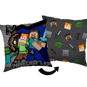 Minecraft Survival mode párna, díszpárna 40x40 cm