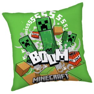 Minecraft Creeper Boom párna, díszpárna 40 x 40 cm