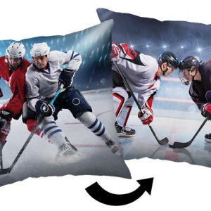 Jégkorong Fight párna, díszpárna 40x40 cm