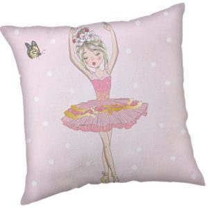Balett, Balerina Pink párna, díszpárna 40 x 40 cm