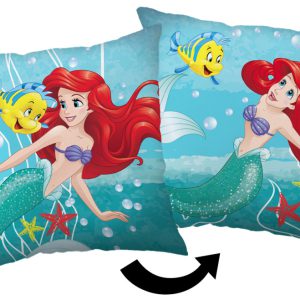 Disney Hercegnők, Ariel párna, díszpárna 35x35 cm