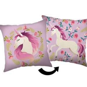 Unikornis Garden párna, díszpárna 40x40 cm