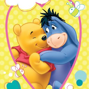 Disney Micimackó Smile kéztörlő, arctörlő, törölköző 30x50cm