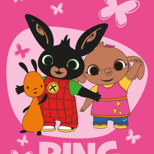 Bing Pink Butterflies polár takaró 100x150cm