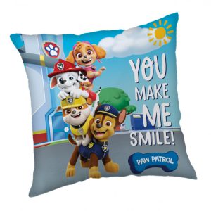 Mancs Őrjárat Smile párna, díszpárna 40 x 40 cm