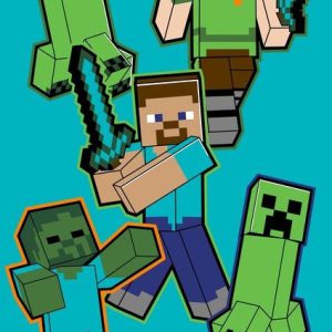 Minecraft Crawler kéztörlő, arctörlő, törölköző 30x50cm
