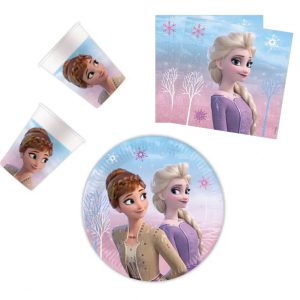 Disney Jégvarázs Wind party szett 36 db-os 20 cm-es tányérral