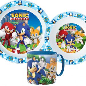 Sonic a sündisznó Adventure étkészlet, micro műanyag szett bögrével 265 ml