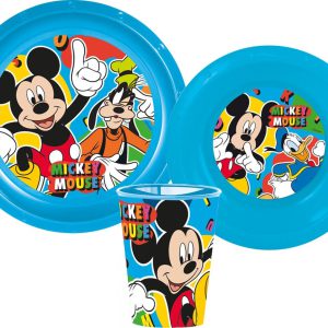 Disney Mickey Cool Summer étkészlet, műanyag szett