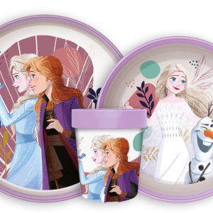 Disney Jégvarázs Journey csúszásmentes étkészlet, micro műanyag szett