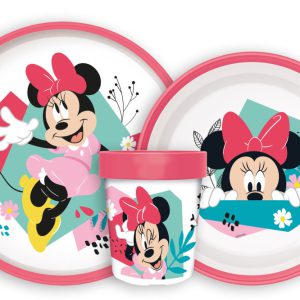 Disney Minnie Being More csúszásmentes étkészlet, micro műanyag szett