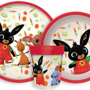 Bing Happy Carrots csúszásmentes étkészlet, micro műanyag szett