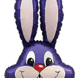 Nyuszifej Purple fólia lufi 36 cm (WP)