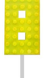 Építőkocka 8-as Yellow Blocks tortagyertya, számgyertya
