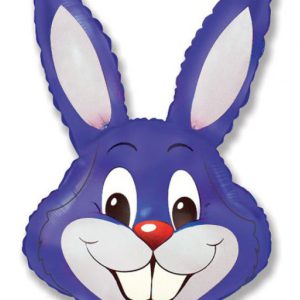 Nyuszifej Violet fólia lufi 61 cm (WP)