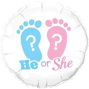 Fiú vagy Lány He or She fólia lufi 46 cm