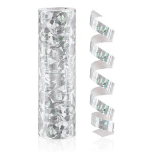 Ezüst Holographic szerpentin 4 m