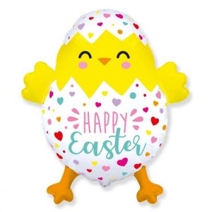 Húsvét Happy Chicken fólia lufi 81 cm (WP)
