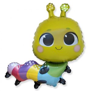 Színes hernyó Colorful fólia lufi 79 cm (WP)