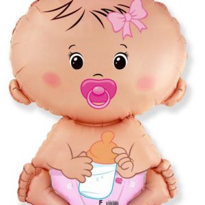 Baby Girl Pink fólia lufi 36 cm (WP)