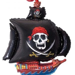 Kalózhajó Ship fólia lufi 36 cm (WP)