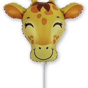 Zsiráf Head fólia lufi 36 cm (WP)