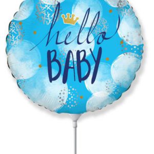 Hello Baby Blue fólia lufi 36 cm (WP)