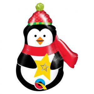 Pingvin Scarf fólia lufi 36 cm (WP)