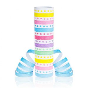 Színes Rainbow Dots szerpentin 4 m