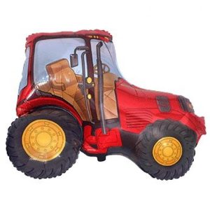 Traktor Red fólia lufi 36 cm (WP)
